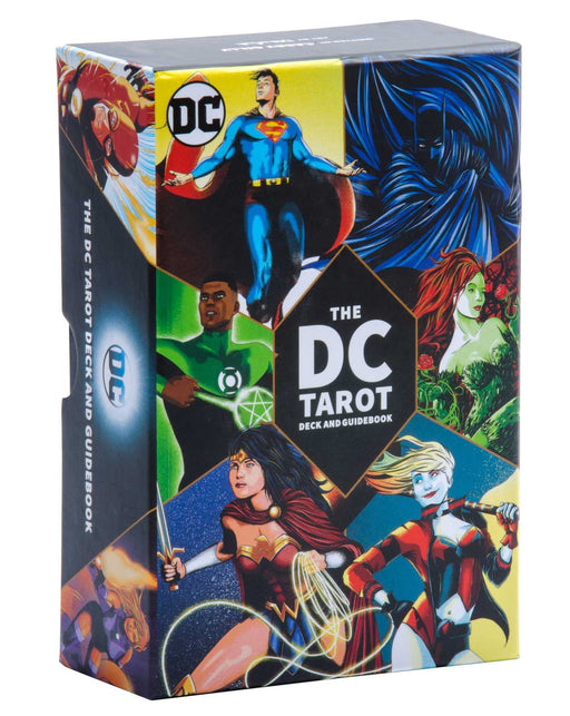 The DC Tarot Deck and Guidebook Hardcover – Casey Gilly, 17th & Oak - Tarotpuoti