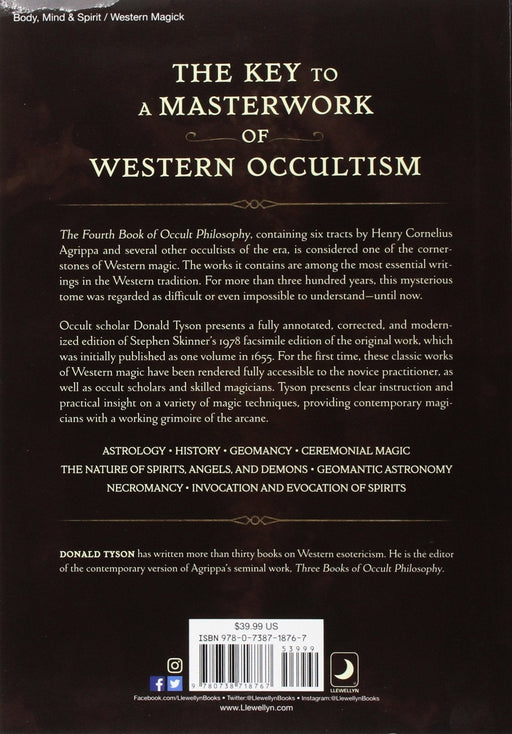 The Fourth Book of Occult Philosophy : The Companion to Three Books of Occult Philosophy - Henry Cornelius Agrippa, Donald Tyson - Tarotpuoti