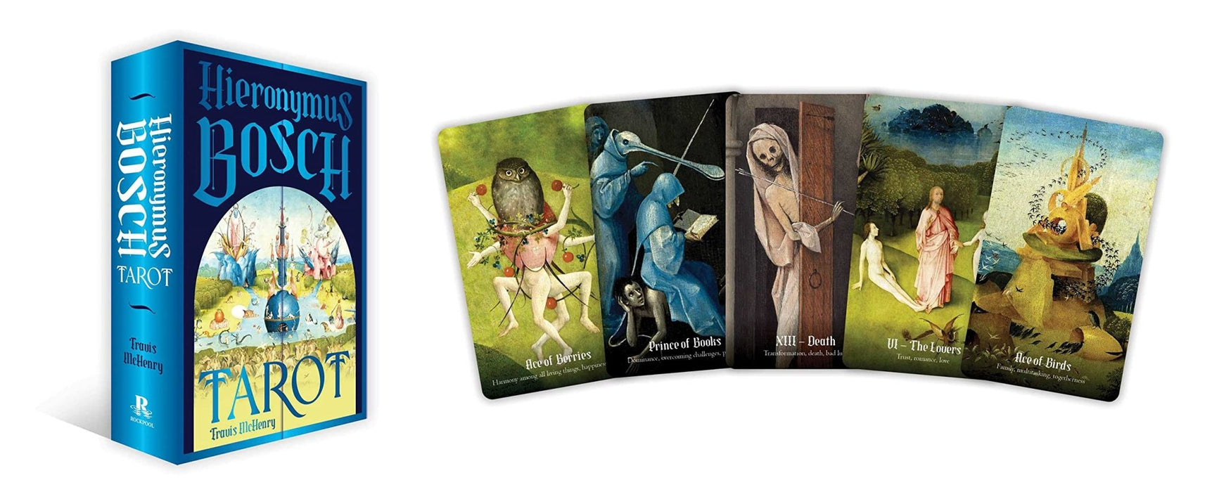 The Hieronymus Bosch Tarot: 78 Cards and 112-Page Guidebook - Travis McHenry - Tarotpuoti