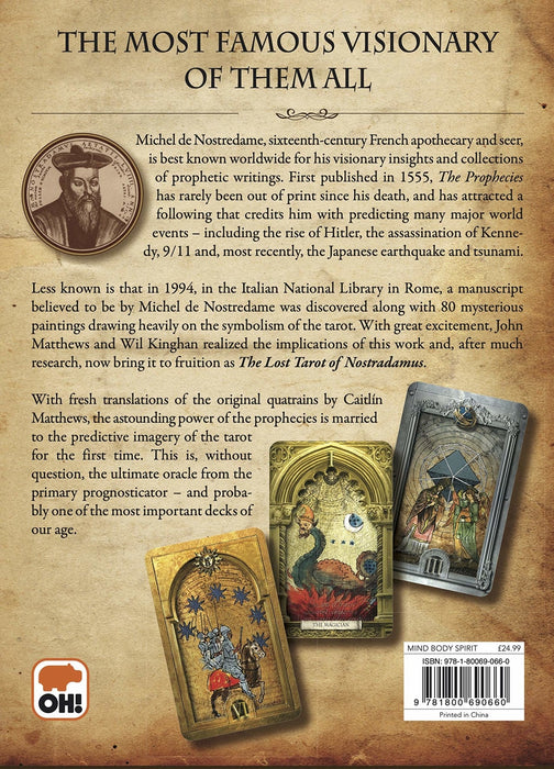 The Lost Tarot of Nostradamus - John Matthews , Wil Kinghan - Tarotpuoti