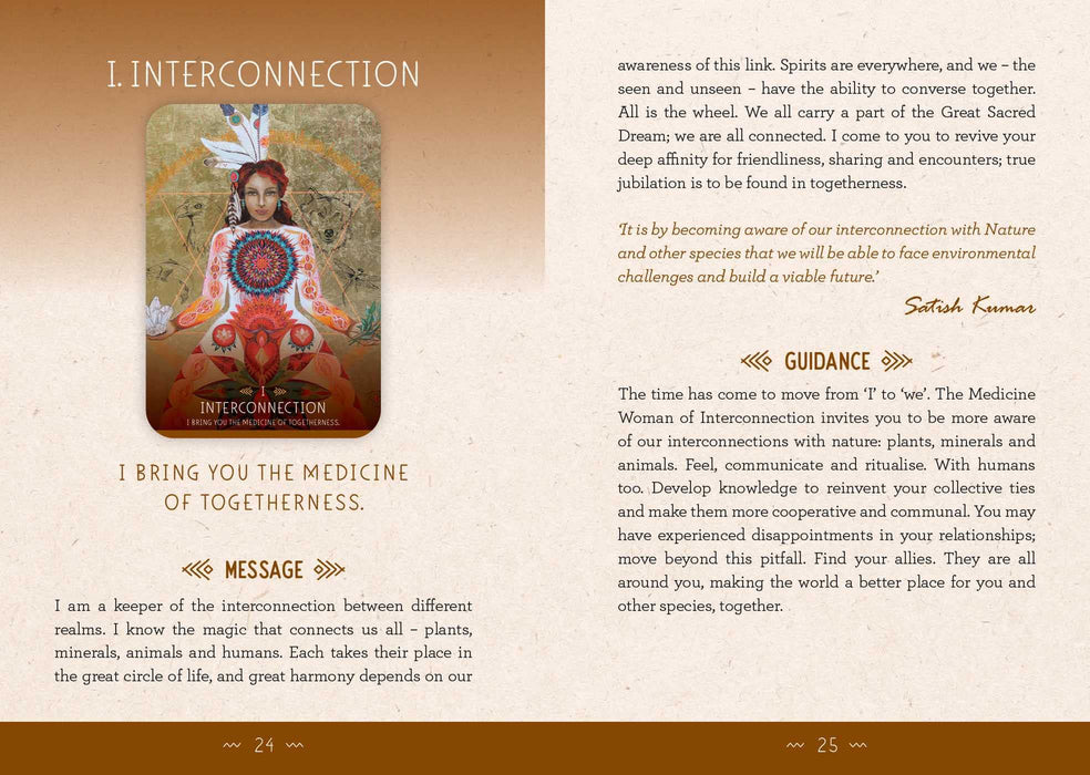 The Medicine Woman Oracle: Discover the Archetypes of the Divine Feminine (49 gilded cards and 196-page book) - Catherine Maillard, Caroline Manière - Tarotpuoti