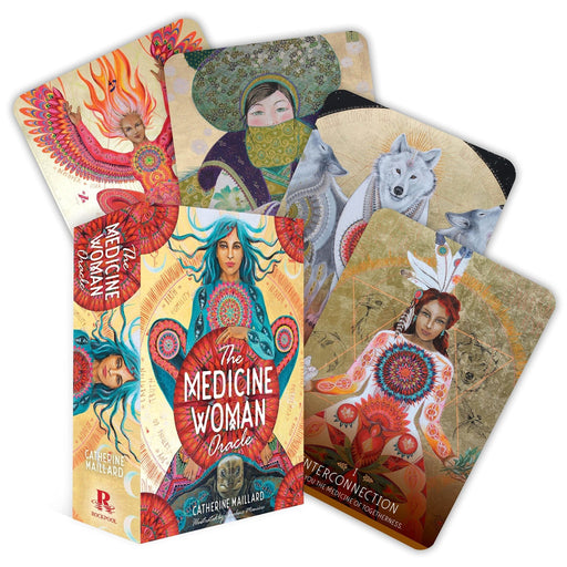 The Medicine Woman Oracle: Discover the Archetypes of the Divine Feminine (49 gilded cards and 196-page book) - Catherine Maillard, Caroline Manière - Tarotpuoti