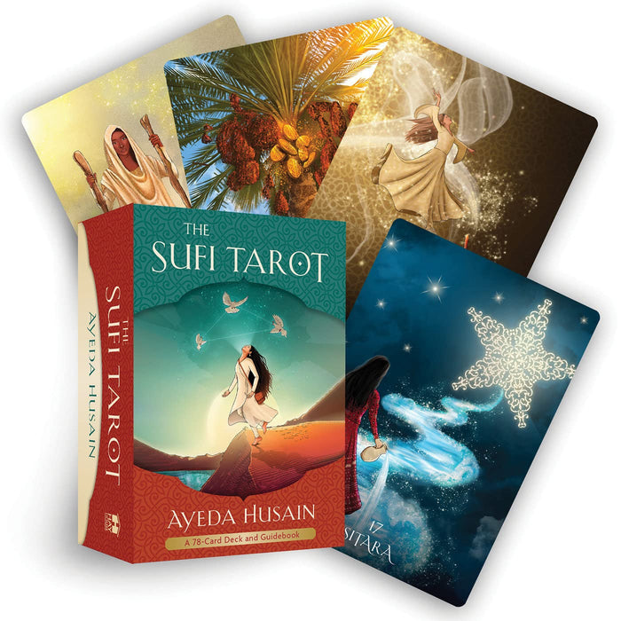 The Sufi Tarot : A 78-Card Deck and Guidebook - Ayeda Husain - Tarotpuoti