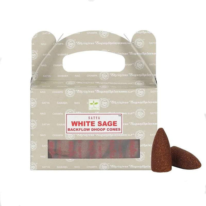 White Sage suitsukekartio 24kpl - (takaisinvirtaava) - Satya - Tarotpuoti