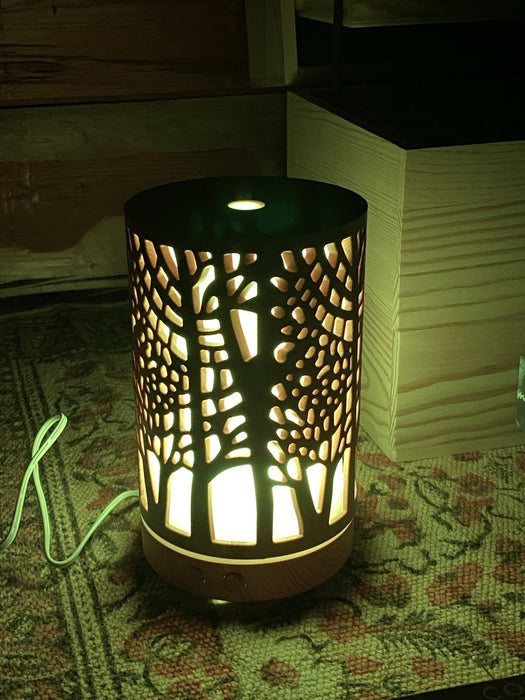 ZenForest ultraääni-diffuusori vaalea 200ml, höyrystin eteerisille öljyille - Tarotpuoti