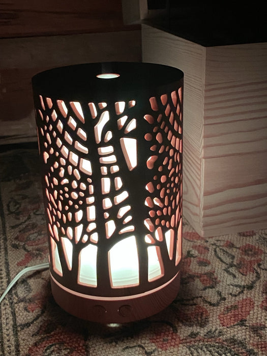 ZenForest ultraääni-diffuusori vaalea 200ml, höyrystin eteerisille öljyille - Tarotpuoti